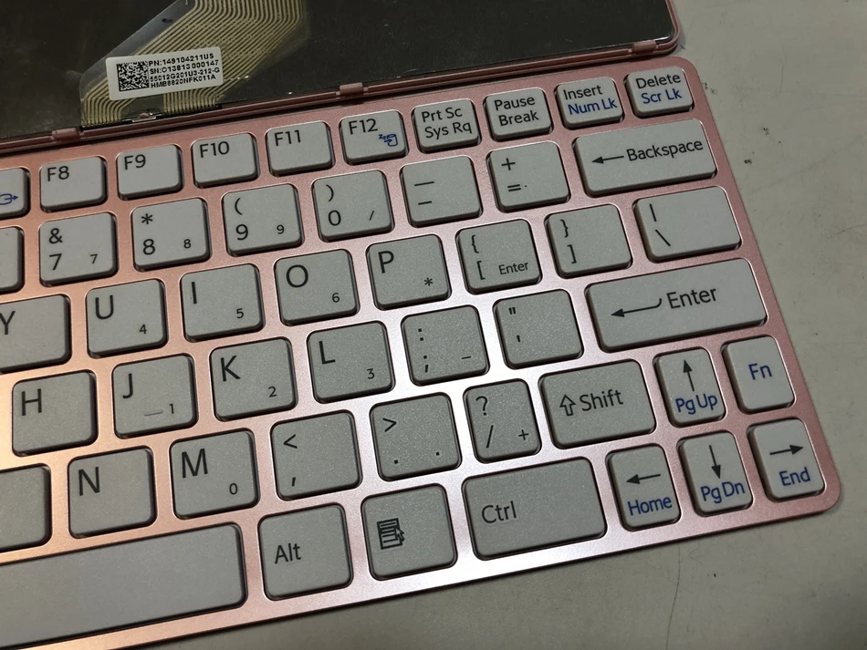 Клавиатура для ноутбука SONY VAIO SVE11 SVE111 SVE11113FXB SVE11115EG SVE111 15ELW с розовой рамкой US RU