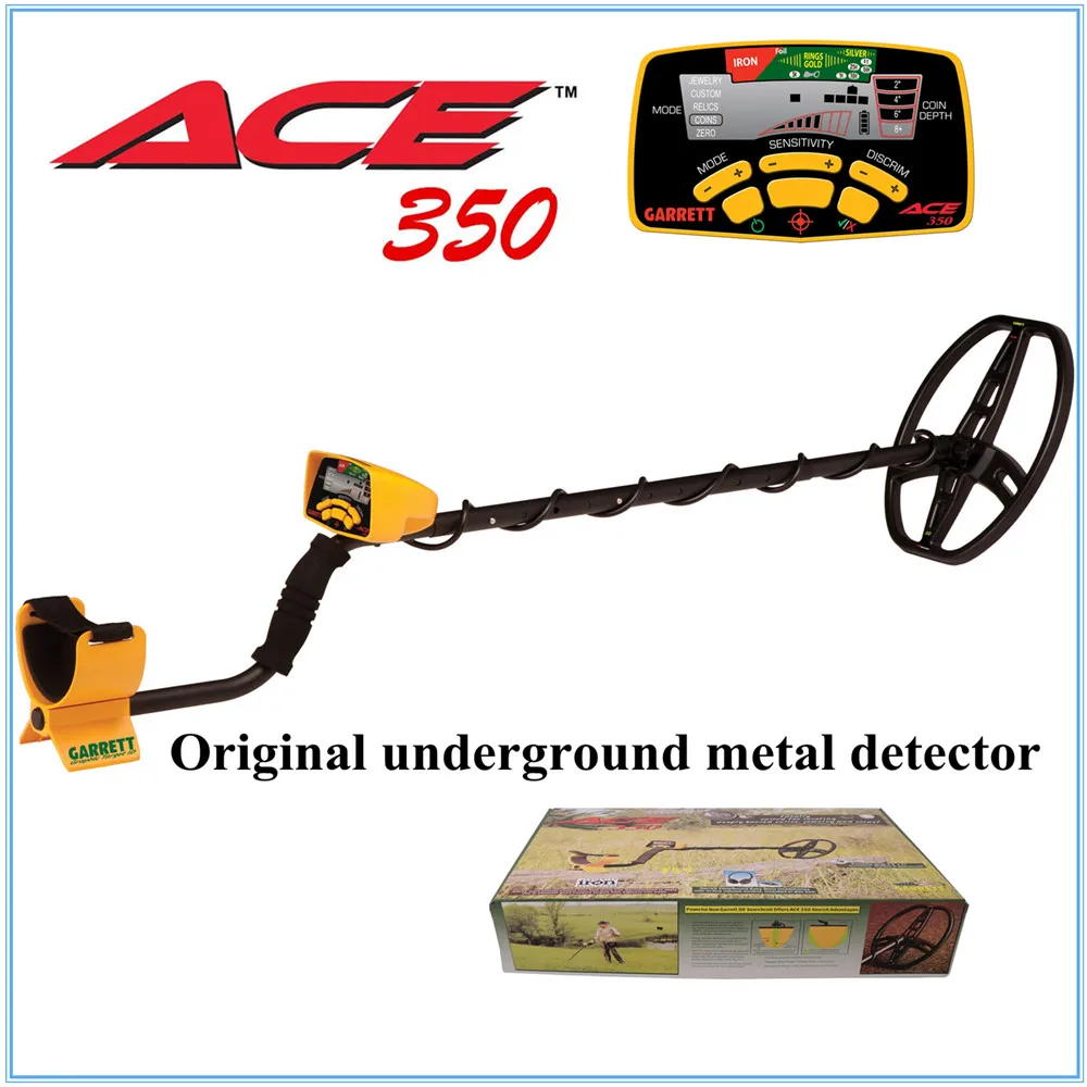 Оригинальный ace350 подземный детектор металла умный Золотое инструмент разведки