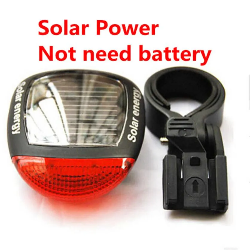 

Solar Power LED Bicycle Lights Bike Rear Tail Lamp Light Bike cycling Safety warning Flashing Light Lamp Red TL0301