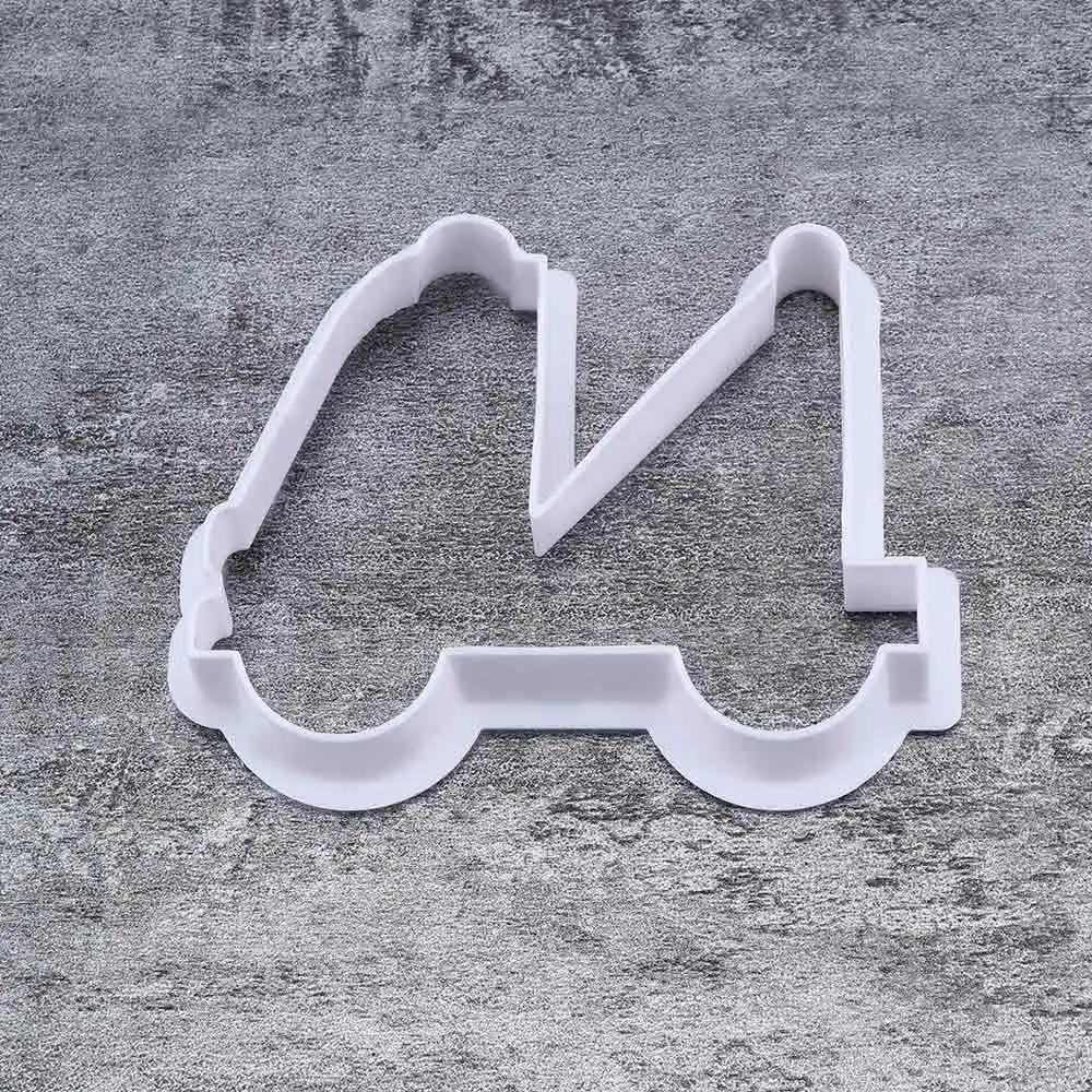 8 шт./компл. 3D мультфильм милый Пластик DIY автомобиля Форма для нарезки печенья в виде тиснение выпечка, рисунок «Имбирный пряник» шоколадная форма для выпечки помадной глазури формы для выпечки