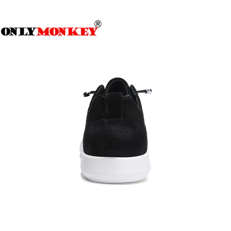 ONLYMONKEY/мужские кроссовки из мягкой кожи эластичные удобные уличные на шнуровке