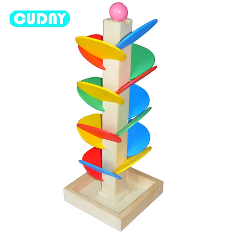 Cudny Игрушечные лошадки для детей деревянные здания Конструкторы дерево Мрамор