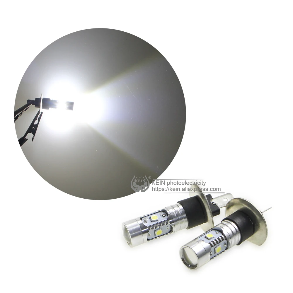 Светодиодная лампа KEIN H1 2 шт. 3030 6smd 12 В для стайлинга автомобилей высокая мощность