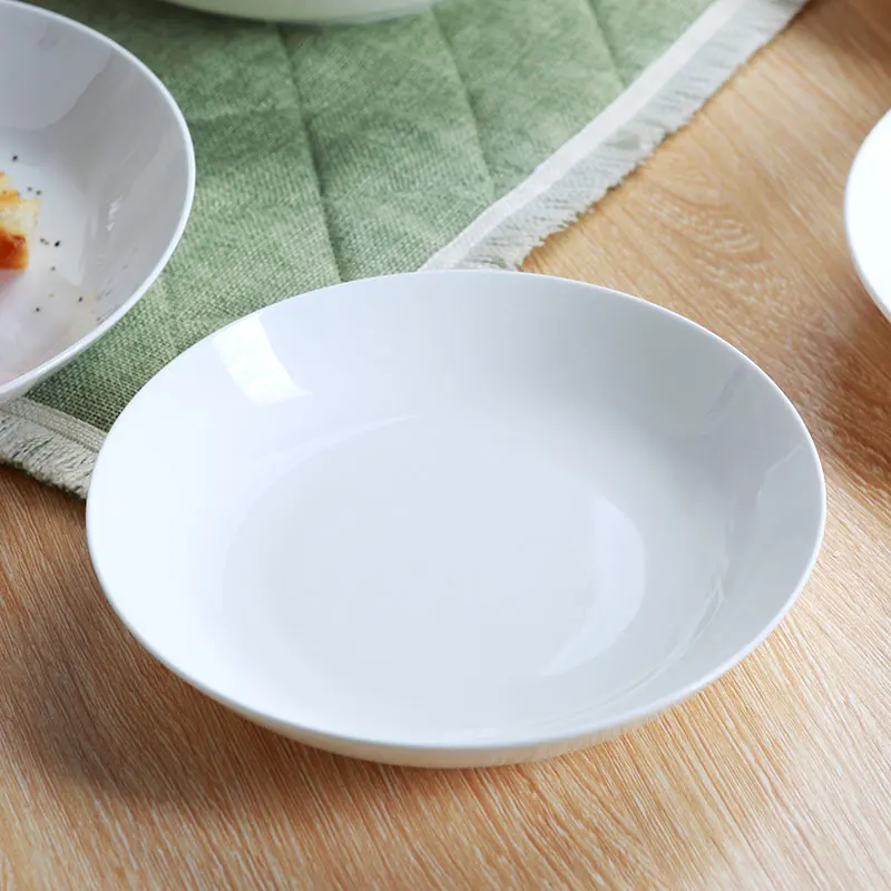 

White Ceramic Plate High Quality Bone China Dishes