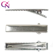 Clipe de jacaré de metal pequeno e plano com 20 pol. 40mm cn para crianças faça você mesmo grampos para cabelo com laço, acessórios para cabelo (1)