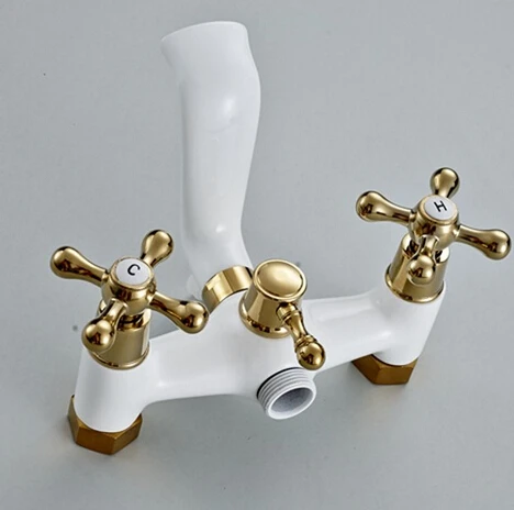 Набор для душа настенный с 2 ручками белый гриль ванной комнаты тройной душ |