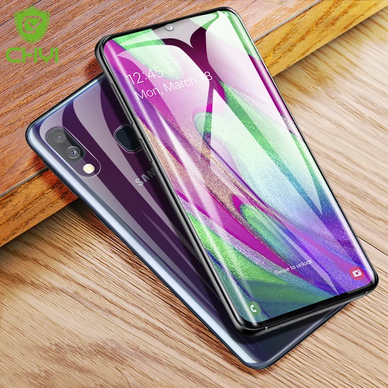 Изогнутая 3d пленка CHYI для Samsung Galaxy A40 A20 A80 Защитная с полным покрытием