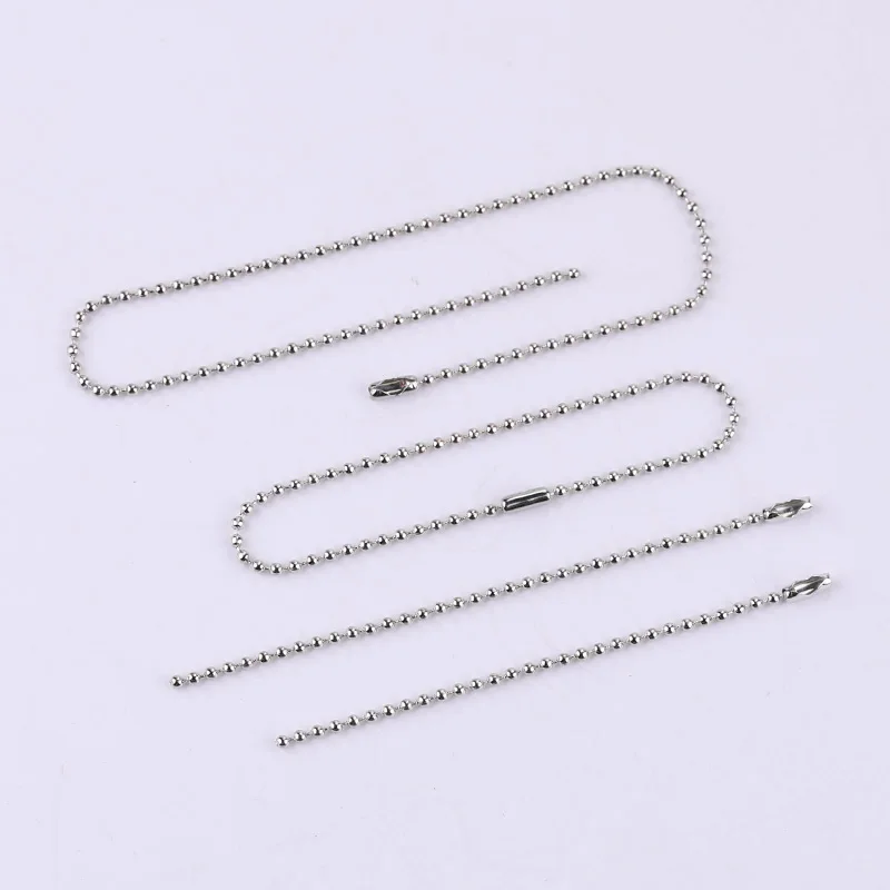 

Tangsanjiang@ Bead Chain of Dentification tag Connect Chain with Label Pendant Chain Ornament Accessories Bead Diameter 2.4mm
