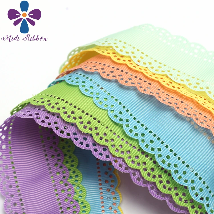 1 1/8 &quot30 мм Цветок Кружева полые Grosgrain ленты 21 Цвета в наличии аксессуары для волос