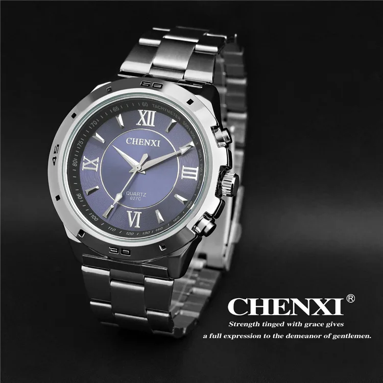 Горячая Распродажа стильные три вида цветов на выбор CHENXI CX-027C мужские часы из