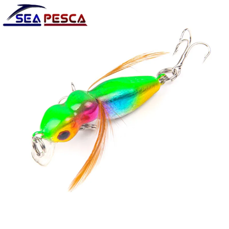 SEAPESCA воблер Кривошип рыболовная приманка 4 5 см 3 г имитация муравья с пером Crankbait