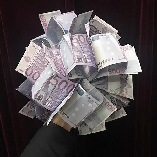 Весенние Банкноты (100 евро/500 евро в наличии большие) Волшебные трюки потрясающая