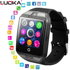 New Digital Touch Smart watch clock Q18 SmartWatch Support Sim TF Card
Phone Call Push Message Camera For Android IOS Phone
