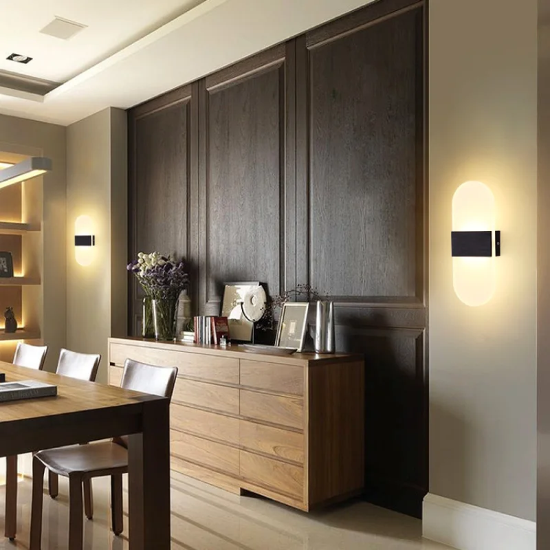 3 Вт 6 12 18 круглая угловая акриловая светодиодный настенный светильник Luminaria AC85 265V