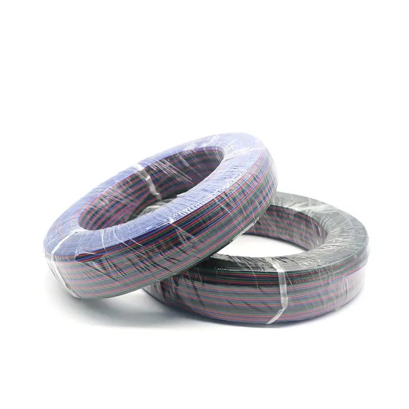 

SZYOUMY 2000M 4 Pin RGB Extension wire LED Strip Extension Extend Cable Wire Cord Connector For RGB LED Strip Lights