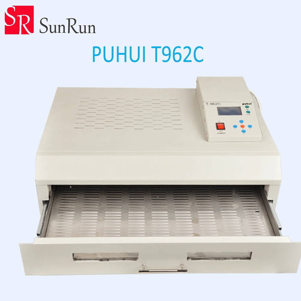 PUHUI T-962C инфракрасный IC НАГРЕВАТЕЛЬ T962C духовая сварка BGA SMD SMT наладочная установка