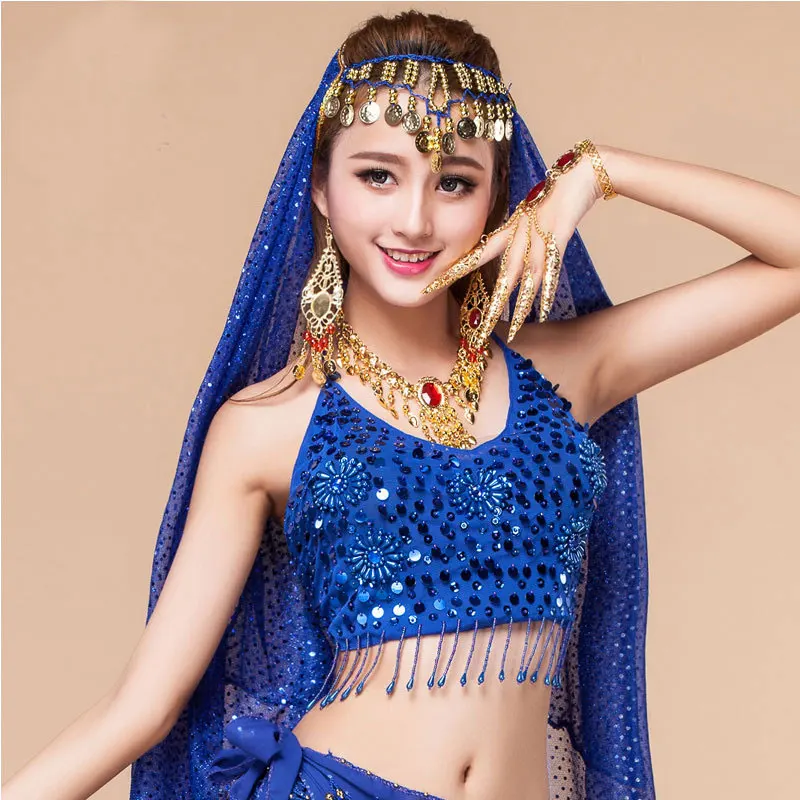Новинка женский бюстгальтер для танца живота интимный индийских танцев костюм