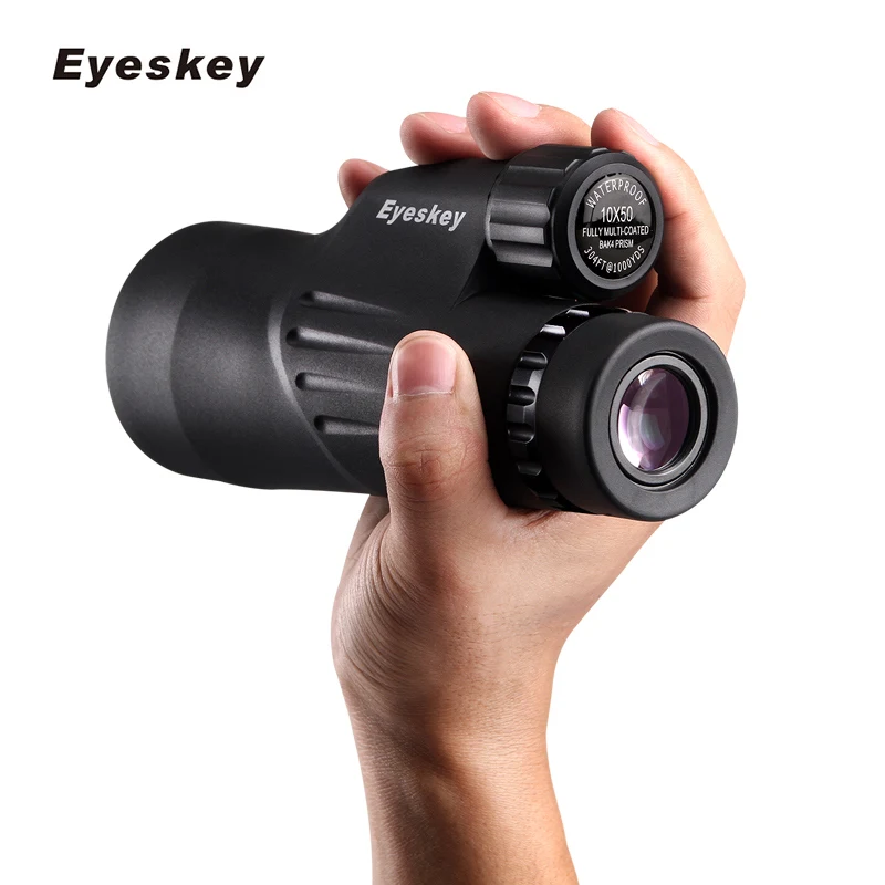 

Eyeskey Built-in Reticle Rangefinder Monocular Bak4 Prism Optics Waterproof High Power Camping Hunting Telescope with Tripod