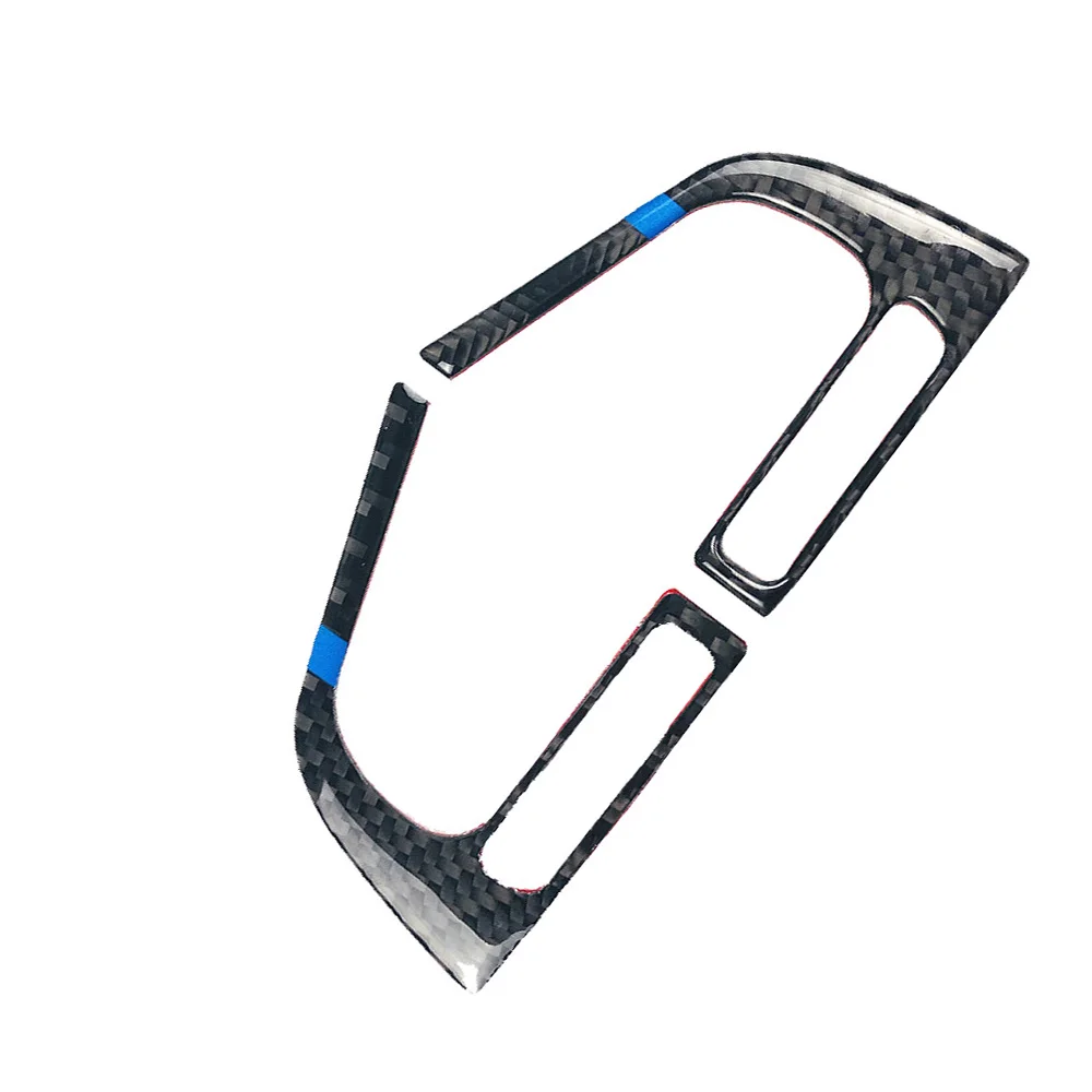 

2PCS 3D Carbon Fiber Interior Steering wheel cover trim Sticker Decal For Subaru Forester 2016-2018 2017