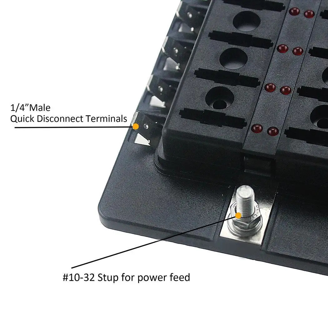 Лезвие предохранитель коробка держатель индикатор комплект из нержавеющей
