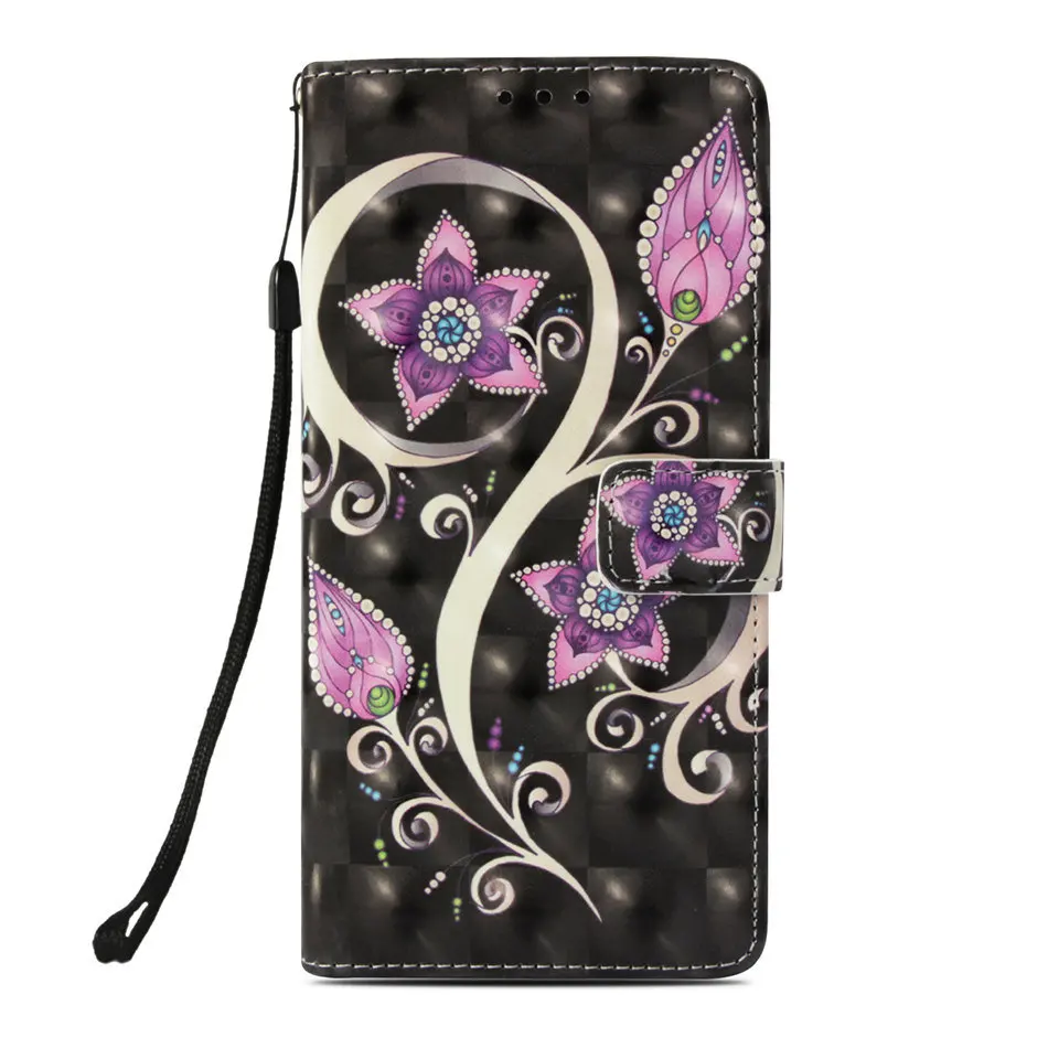 Peacock Flower Чехол-Кошелек для huawei Honor 6C 8 Lite Enjoy 6s P10Lite P8 P9 Lite Nova Youth Smart Магнитный кожаный флип-чехол для телефона DP03E - Цвет: Peacock Flower