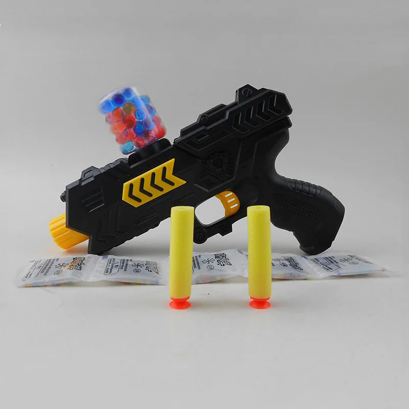 32753700722 ZhenDuo игрушки на открытом воздухе бой, который стреляет шариками воды, игрушечный пистолет 2-в-1 гель мяч пистолет воды бомба с Оригинальная коробка - Цвет: 32753700722
