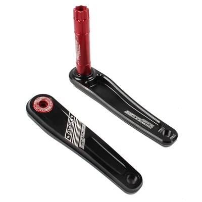 black crank Улитка MTB велосипед Интегрированный полый Звездочка колеса ЧПУ Сверхлегкий GXP Кривошип 104bcd прямой загруженный диск положительные отрицательные зубы - Цвет: black crank