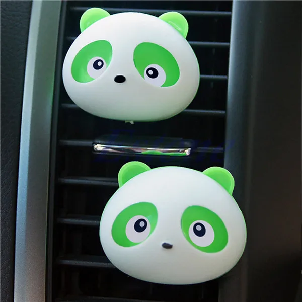 Зеленый MEXI Blink Panda парфюмерный диффузор Автомобильная приборная панель освежитель воздуха для автомобиля - Цвет: Зеленый
