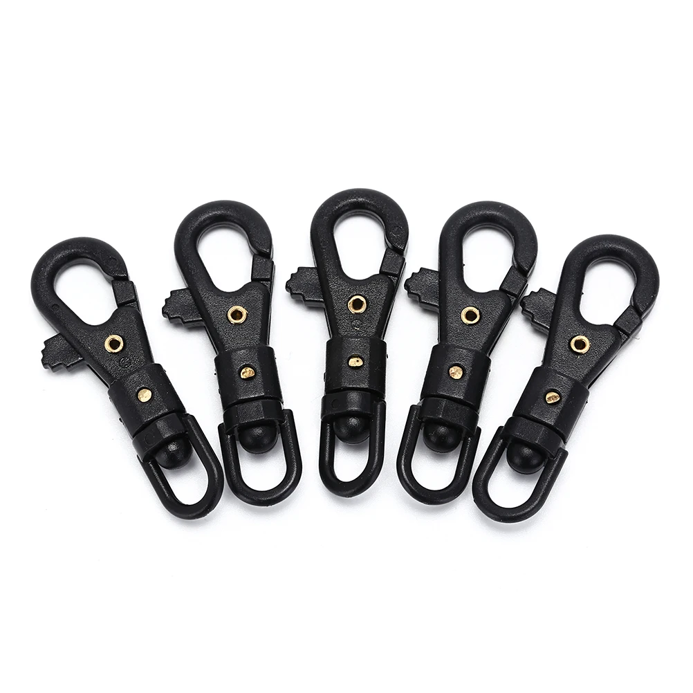 

5Pcs High Grade Carabiner Rotatable Buckle Clip Quickdraw Key Chain outdoor Backpack EDC Outdoor