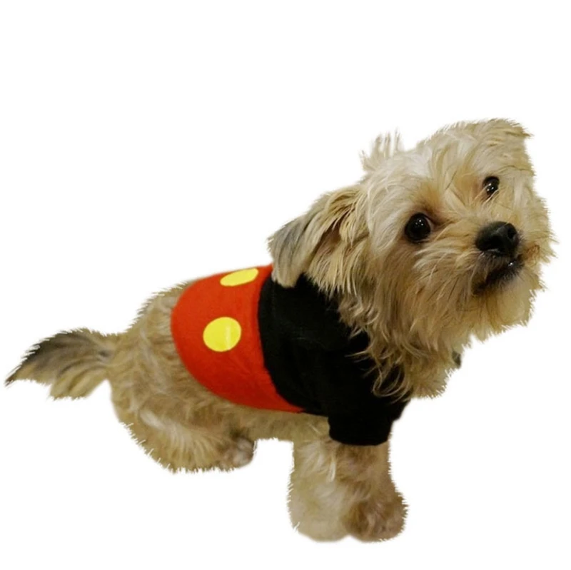 Зимний милый Micky Mouse костюм одежда домашних животных комбинезон для питомцев вещи