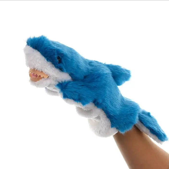 Plush toy hand puppet sea animal 28 cm shark doll | Игрушки и хобби