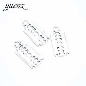 YuenZ 30 шт. античные посеребренные лезвия Подвески для изготовления ювелирных изделий DIY ювелирные изделия 24*11 мм J323