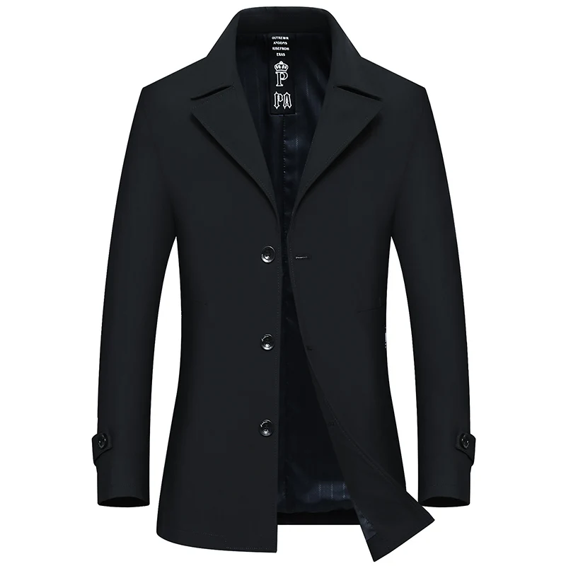 Jacket Coat Men Waterproof Mens Classic Overcoat Slim Fit Casual Business Trench Masculino Mid-long Outerwear | Мужская одежда