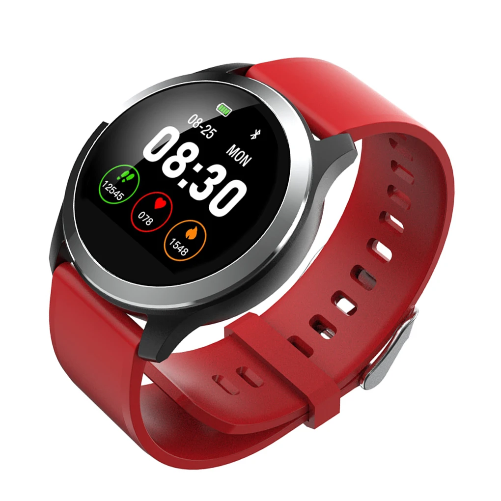 

Smart Watch Heart Rate ECG PPG IP68 Waterproof Outdoor Fitness Sport Wristwatch 1.22" Round Screen Wristband