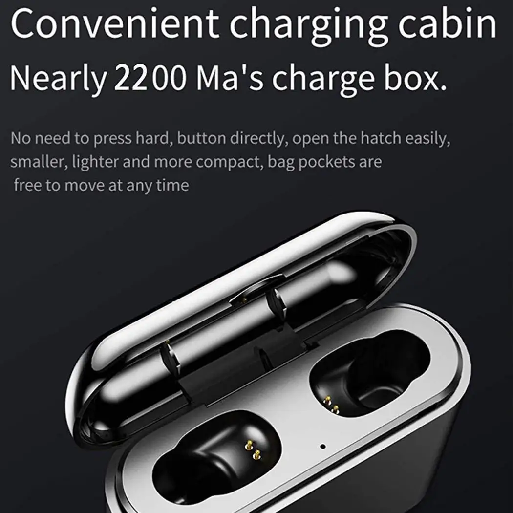 X8s Bluetooth 5.0 Earphones TWS Wireless Headset Bass Stereo Earphone with 2200 mAh Charger Box Mic for All Phone | Электроника