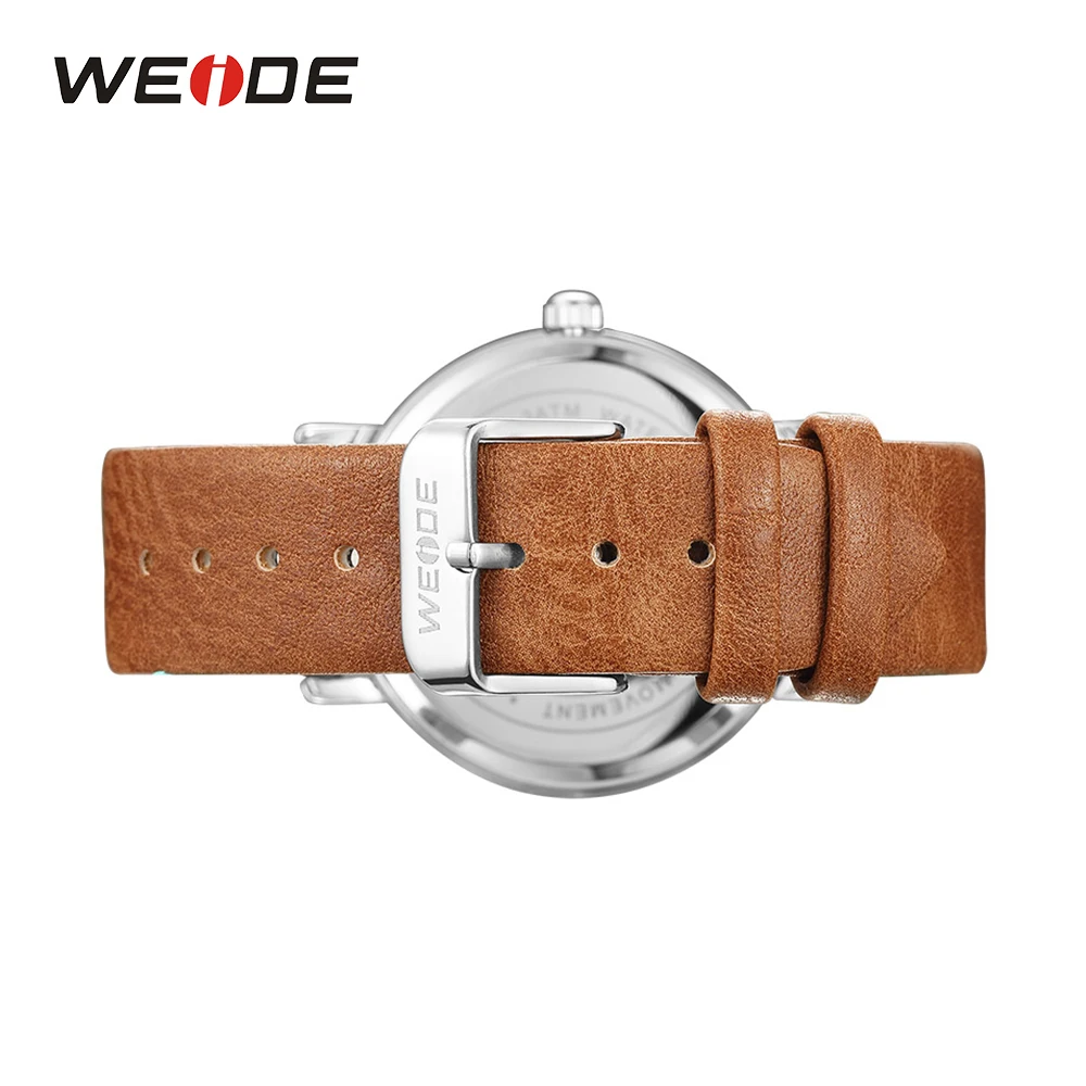 WEIDE кожа часы аналоговые кварцевые для мужчин Роскошные Спортивные Модные