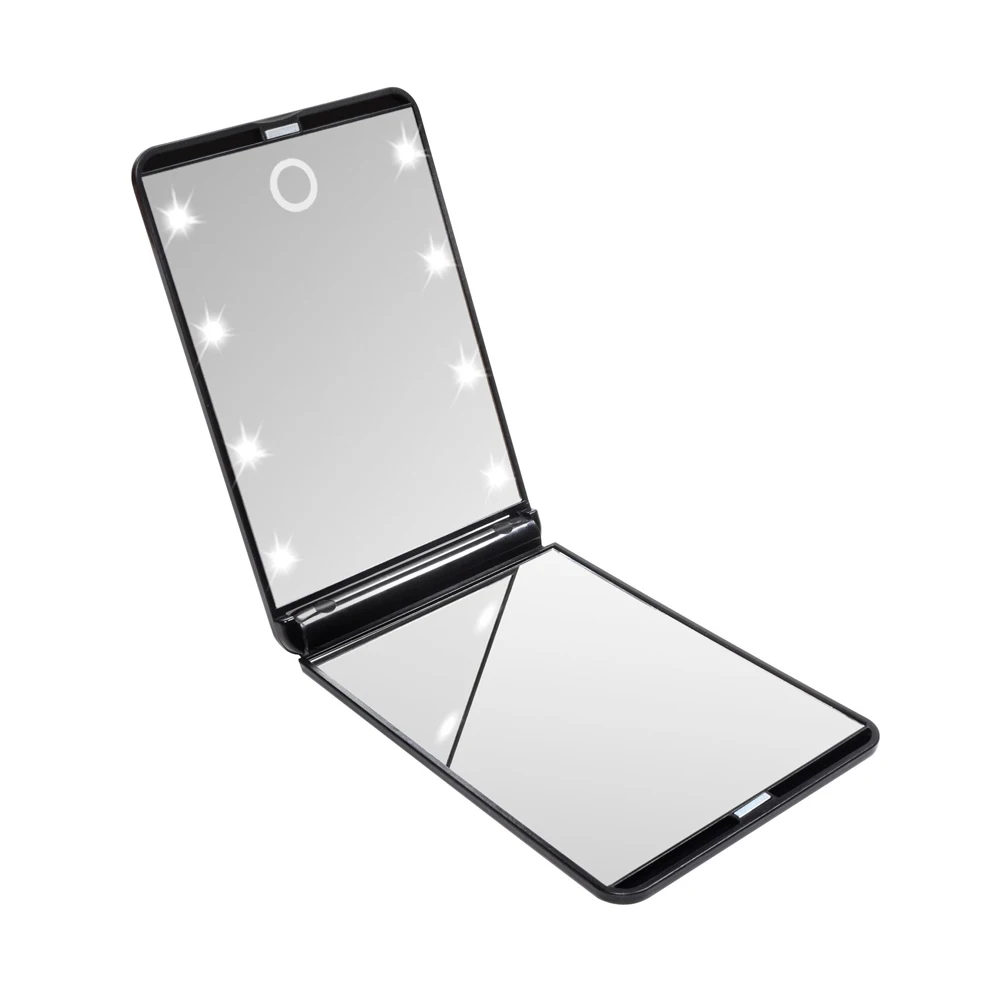 1 шт. портативный светильник для путешествий мини зеркало макияжа ручной ed