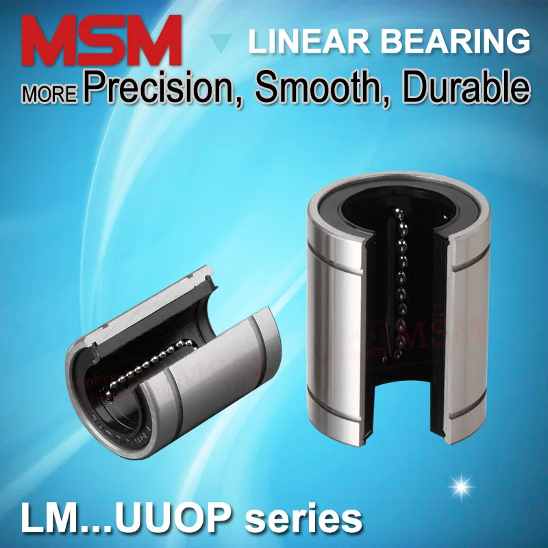 4 шт./лот MSM открытый тип линейные подшипники LM12UUOP lm16uop lm20uop LM25UUOP LM30UUOP рельсовый вал