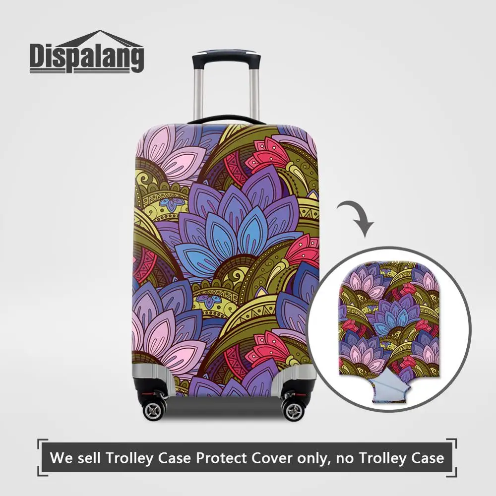 Luggage Cover19 Dispalang чехол с цветочным принтом Защитные чехлы для путешествий аксессуары пылезащитный чехол для багажа для 18-32 дюймов Чехол для костюма чехол - Цвет: Luggage Cover19