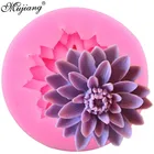 3D Лотос Хризантемы цветы свадьба торт украшения инструменты DIY выпечки помадки Силиконовые Мыло Форма шоколада конфеты глины молды