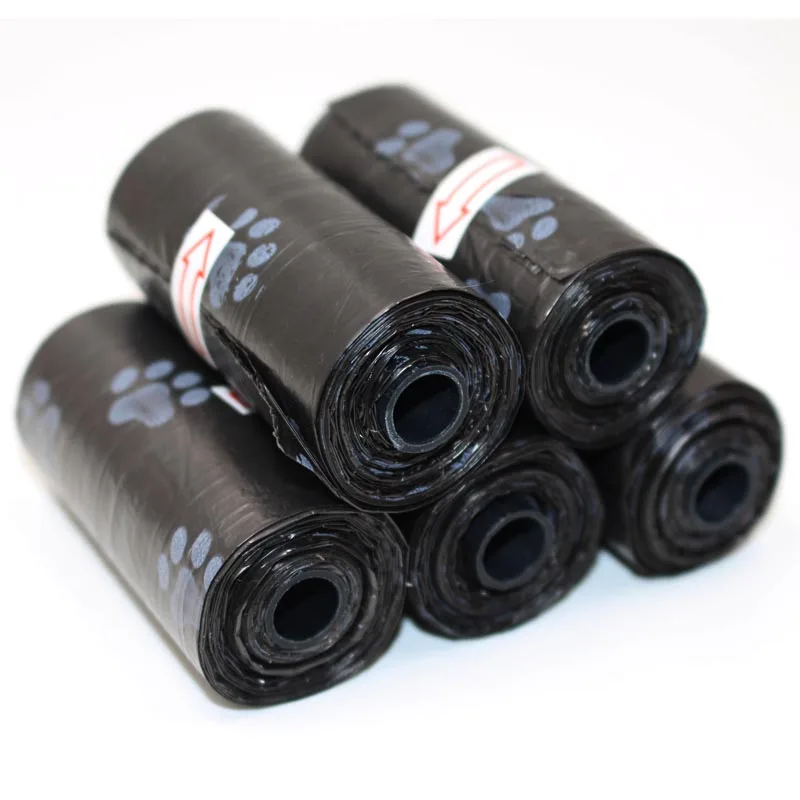 Портативный корма сумки с дозатором и поводок зажим 5 рулонов вакуумный