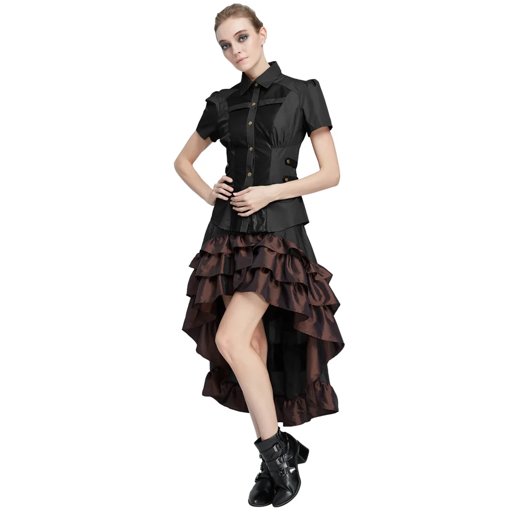 Женская рубашка в винтажном стиле Ретро стиль Офисная блузка Ренессанс стимпанк