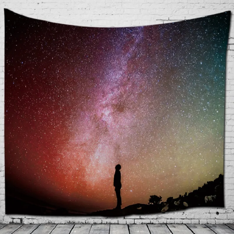 

Креативное настенное одеяло с принтом Луны звезды неба s, пляжное полотенце, украшение, настенный гобелен, настенное одеяло с мандалой