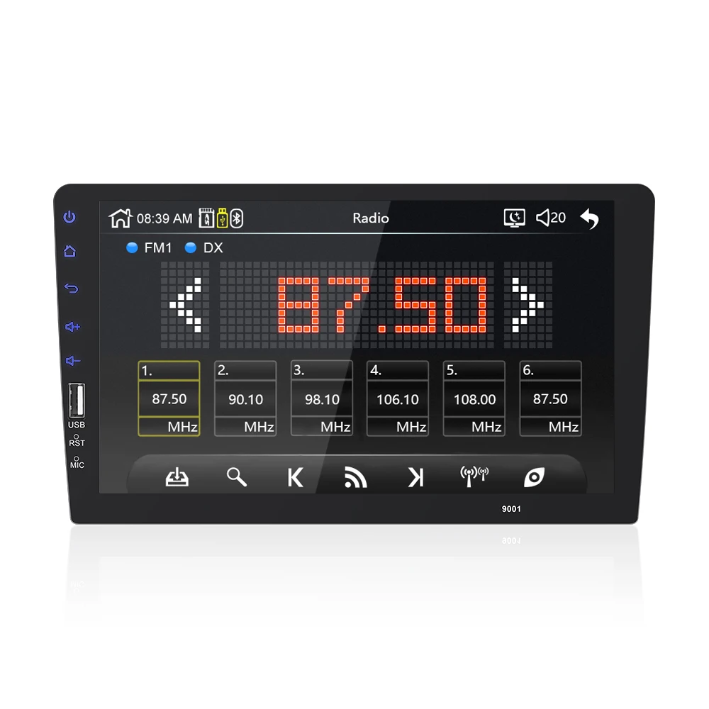 1 din Carplay 9 дюймов новое Зеркало Ссылка автомобильное радио Bluetooth USB камера заднего вида MP5 плеер авторадио без android