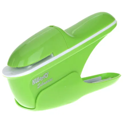 Stationery Office Thickening Paper Stapler Without Staples Labor-saving Stapleless Stapler Hot Plastic Bookbinding Mini Stapler - Цвет: Светло-зеленый