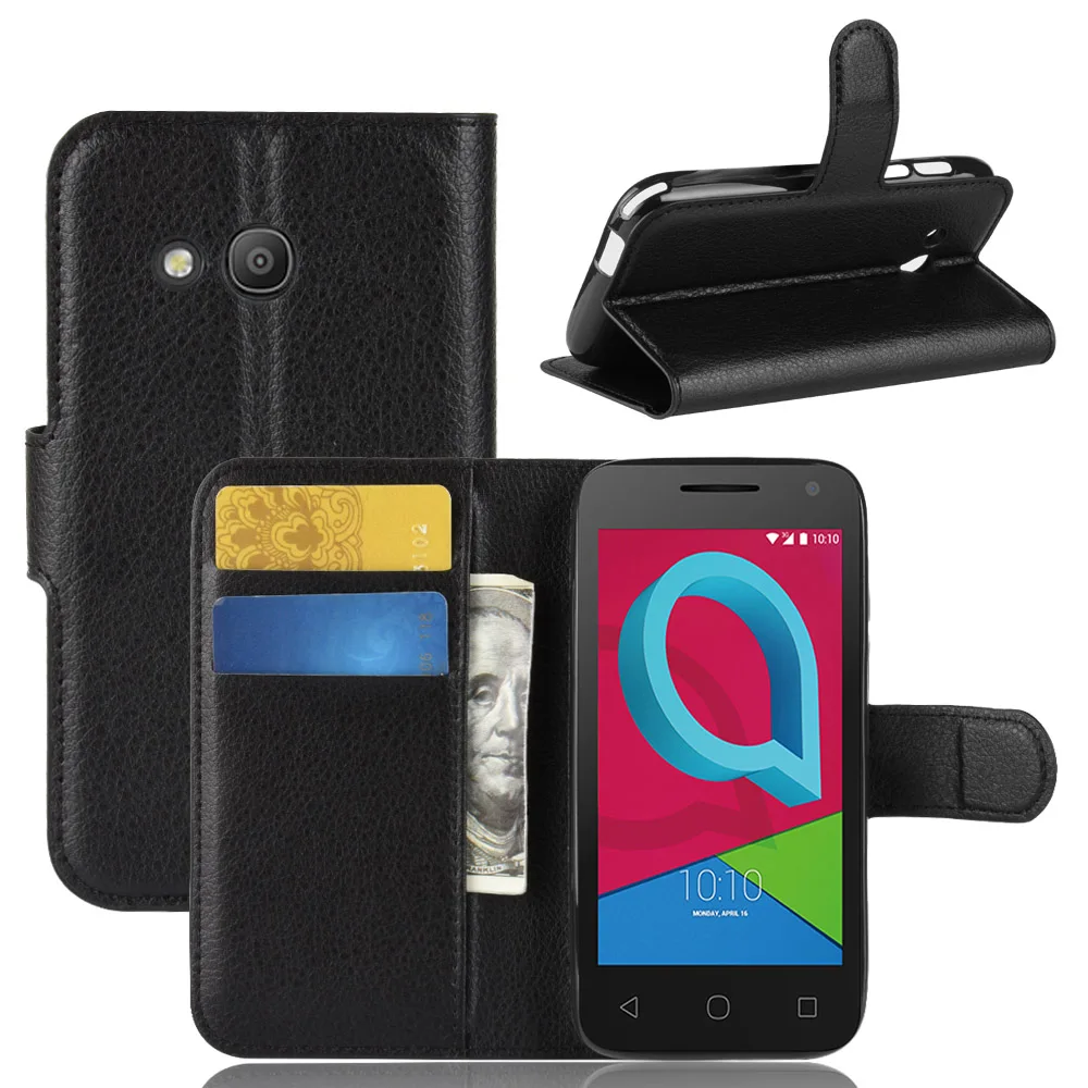 Роскошный кожаный флип чехол baisxst для Alcatel U3 3G книжка с подставкой телефона
