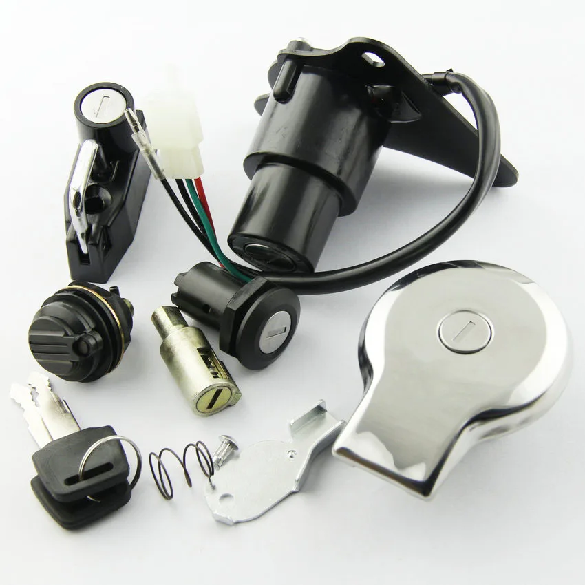 Крышка топливного бака Кепки замок с замок зажигания для Yamaha XV125 VIRAGO 125 1997-2000 Yamaha XV250 VIRAGO 250 1988-2012