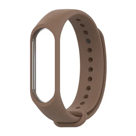 Coffee Браслет для Xiaomi mi band 4 3 спортивный ремешок силиконовый ремешок для mi band 3 умные аксессуары mi band 4 Correa mi band 3 band 4 - Цвет: Coffee