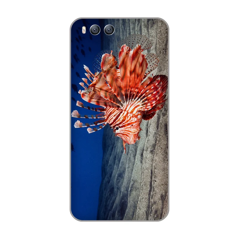 Lionfish blue red Tropical fish printed Soft TPU Silicone Case Cover for xiaomi 3 note3 4 4c 5s 5 6 redmi 4a 6a note note2 5a |