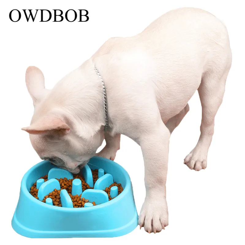 OWDBOB анти дроссель для Кормления Собаки еда миски щенок замедлить питание кормушка миска здоровая диета блюдо товары для домашних собак
